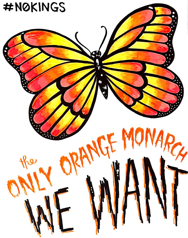 The Only Orange Monarch